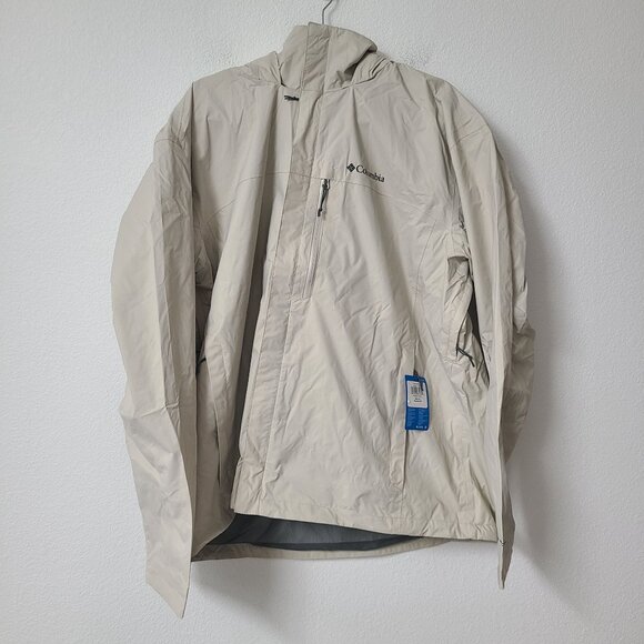 Columbia Pouration Jacket WRS1003-278 Size 2X Beige